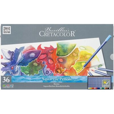 Générique - Set 36 crayons de couleur aquarellables - Boîte métal Générique - Set 36 crayons de couleur aquarellables - Boîte métal