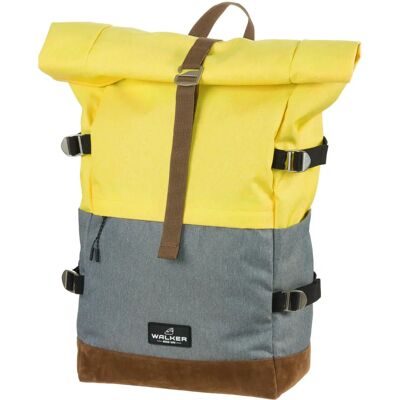 Walker Braun, Grau, Gelb Recyceltes Polyester Rucksack - Rucksack Walker Braun, Grau, Gelb Recyceltes Polyester Rucksack - Rucksack