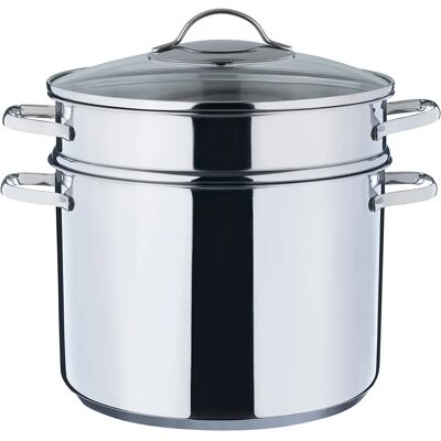 Kelomat Classico Nudeltopf 24 cm - 7.6 L - Casserole pour pâtes - Publicité Kelomat Classico Nudeltopf 24 cm - 7.6 L - Casserole pour pâtes - Publicité