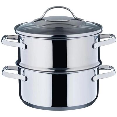 KELOMAT - Universaldünster - 16cm - 3-pièces - Ensemble de casseroles - Publicité KELOMAT - Universaldünster - 16cm - 3-pièces - Ensemble de casseroles - Publicité