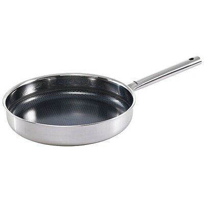 Kelomat 24cm Edelstahl Pfanne mit Wabenstruktur - Bratpfanne Kelomat 24cm Edelstahl Pfanne mit Wabenstruktur - Bratpfanne