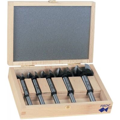 FISCH - Forstnerbohrersatz im Holzbox 5 stk. - Bohrerset - Holz FISCH - Forstnerbohrersatz im Holzbox 5 stk. - Bohrerset - Holz