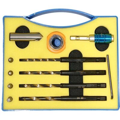 Fisch Bohrerset für Terrassendielen - 13-teiliges HSS Stufenbohrer-Set Fisch Bohrerset für Terrassendielen - 13-teiliges HSS Stufenbohrer-Set
