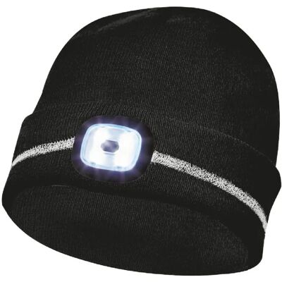 Gebol Unisex Svart Mössa med Reflekterande Striper Gebol Unisex Svart Mössa med Reflekterande Striper