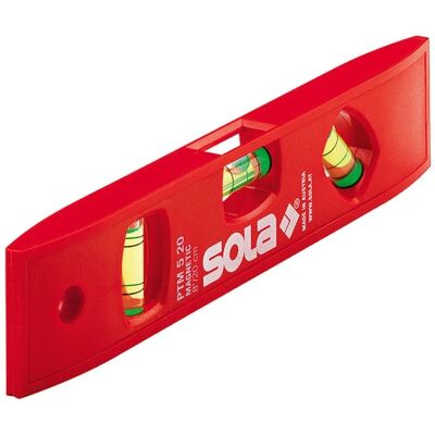 Sola Red Plastic Level Gauge - 20cm - Level Type Sola Red Plastic Level Gauge - 20cm - Level Type