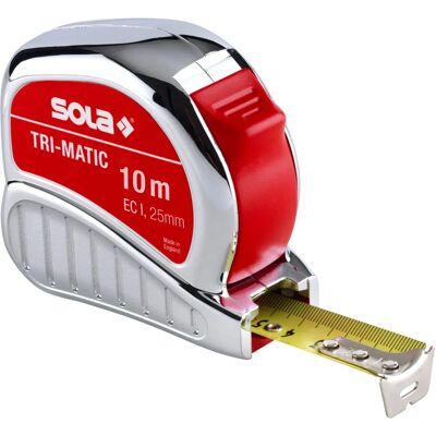 SOLA Tri-Matic 10m Maßband - Drehbar, Robust, Kompakt SOLA Tri-Matic 10m Maßband - Drehbar, Robust, Kompakt