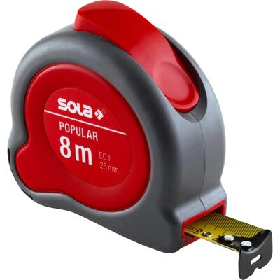 SOLA 8M Maßband - Präzise, Robust, Gelb SOLA 8M Maßband - Präzise, Robust, Gelb