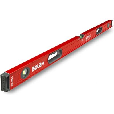 Niveau 180cm Big RED 3 de Sola - Profil en aluminium précis - Publicité Niveau 180cm Big RED 3 de Sola - Profil en aluminium précis - Publicité