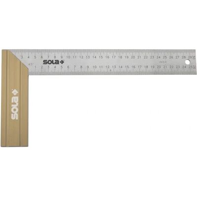 SOLA SRB250 - High-Precision Stainless Steel Carpenter's Square - Carpentry Tool SOLA SRB250 - High-Precision Stainless Steel Carpenter's Square - Carpentry Tool