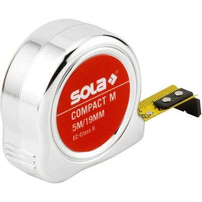Sola Kompakt Messwerkzeug - 8M, Stahl, Gelb - Maßband Sola Kompakt Messwerkzeug - 8M, Stahl, Gelb - Maßband