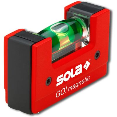 SOLA Kompakt poziomica z magnesem - 68mm - Poziom wody SOLA Kompakt poziomica z magnesem - 68mm - Poziom wody