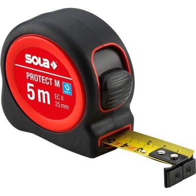 Ruban métré Sola PROTECT M - 5m, 25mm, Magnétique, Classe II Ruban métré Sola PROTECT M - 5m, 25mm, Magnétique, Classe II