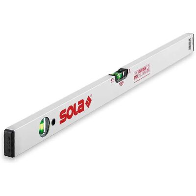 Emuca - Nivel de burbuja de aluminio magnético 180cm - Alta precisión Emuca - Nivel de burbuja de aluminio magnético 180cm - Alta precisión