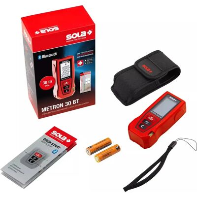Sola METRON 30 BT Laser Entfernungsmesser - Bluetooth, 30m Sola METRON 30 BT Laser Entfernungsmesser - Bluetooth, 30m