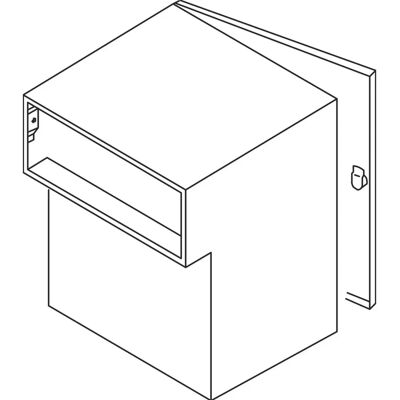 Renz - Durchwurfbriefkasten gerade - 300x330x205 mm - Mailbox - Publicité Renz - Durchwurfbriefkasten gerade - 300x330x205 mm - Mailbox - Publicité