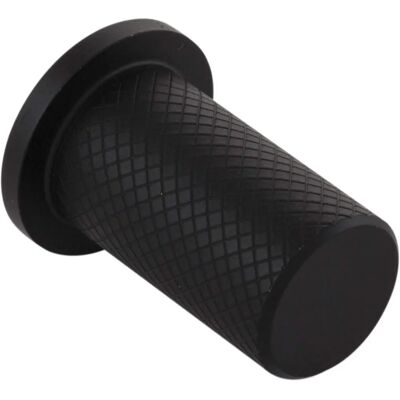 Furnipart Harlequin - Pomello in acciaio inossidabile nero rigato - Maniglia per mobili Furnipart Harlequin - Pomello in acciaio inossidabile nero rigato - Maniglia per mobili