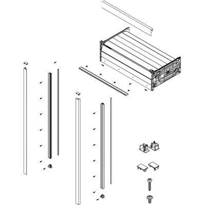 Rehau - RAUVOLET Crystal Line - Schwarz matt - Roller Shutter Cassette Rehau - RAUVOLET Crystal Line - Schwarz matt - Roller Shutter Cassette