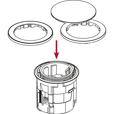 EVOline - One - Ø59 mm - 230V - Einbau-Steckdose EVOline - One - Ø59 mm - 230V - Einbau-Steckdose