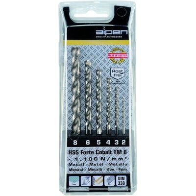 Alpen - Ensemble de Forets en Cobalt HSS - 2-8mm - Outils de Perçage - Publicité Alpen - Ensemble de Forets en Cobalt HSS - 2-8mm - Outils de Perçage - Publicité