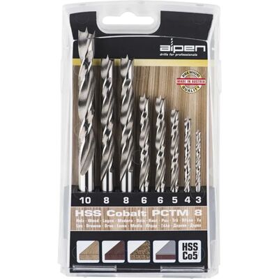 Alpen Houtspiralen Boor Set - 8 stuks - 3-10mm Alpen Houtspiralen Boor Set - 8 stuks - 3-10mm
