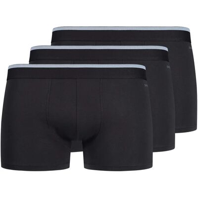 SKINY Herren Baumwoll-Boxershorts - 3er Pack - Schwarz SKINY Herren Baumwoll-Boxershorts - 3er Pack - Schwarz