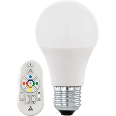 EGLO Smarte RGB LED-Lampe - E27 9W - Farb & Weiß EGLO Smarte RGB LED-Lampe - E27 9W - Farb & Weiß