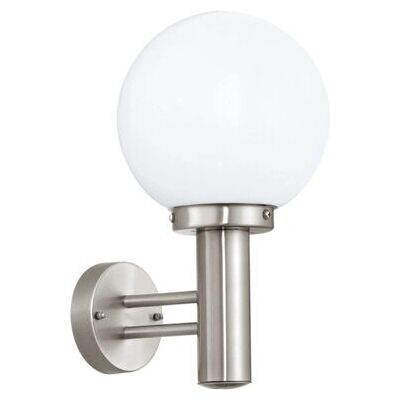 Eglo Rustfritt Stål Utendørs Vegglampe - IP44 - E27 Maks 60W Eglo Rustfritt Stål Utendørs Vegglampe - IP44 - E27 Maks 60W
