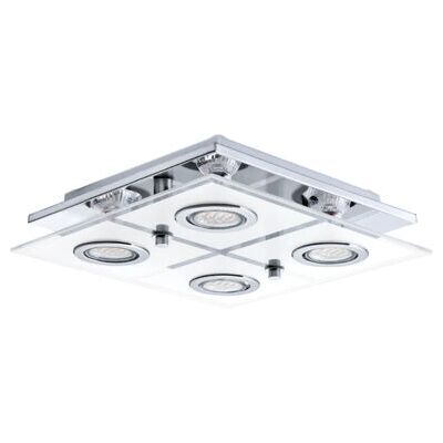 EGLO 30931 Chrom GU10 Deckenleuchte - Modernes Quadratdesign EGLO 30931 Chrom GU10 Deckenleuchte - Modernes Quadratdesign