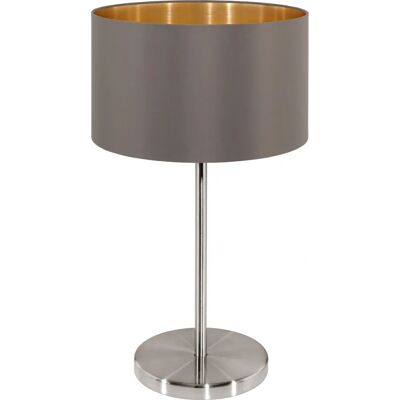 Eglo Maserlo Nickel Cappuccino Gold Tischlampe - Tischlampe Eglo Maserlo Nickel Cappuccino Gold Tischlampe - Tischlampe