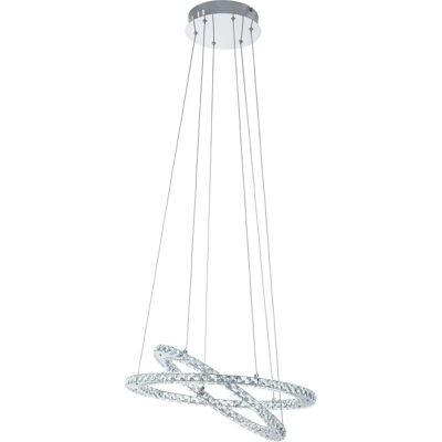 Eglo Varrazo LED Pendellampe - Krom, 55cm, 120cm høj Eglo Varrazo LED Pendellampe - Krom, 55cm, 120cm høj