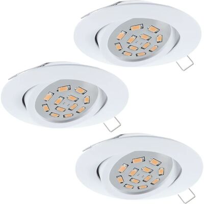 EGLO Tedo Wbudowane Oświetlenie - Nowoczesny Okrągły Aluminium - 3x5W GU10 EGLO Tedo Wbudowane Oświetlenie - Nowoczesny Okrągły Aluminium - 3x5W GU10