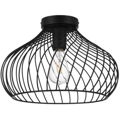 Lampa sufitowa EGLO Staverton - vintage przemysłowa czarna, ściemniacz Lampa sufitowa EGLO Staverton - vintage przemysłowa czarna, ściemniacz