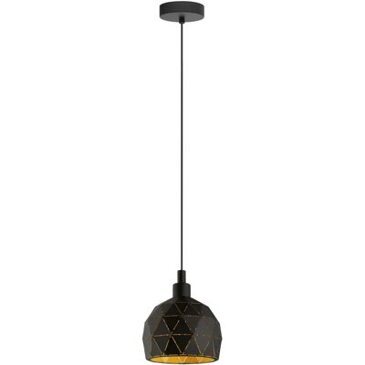 Lampada a sospensione Eglo Roccaforte - 40W, Nero & Oro Lampada a sospensione Eglo Roccaforte - 40W, Nero & Oro