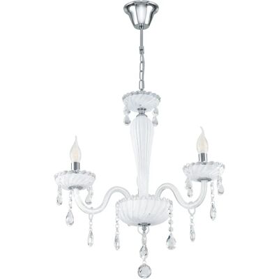 Eglo Carpento Pendant Light - Adjustable, White/Chrome, 39112 Eglo Carpento Pendant Light - Adjustable, White/Chrome, 39112