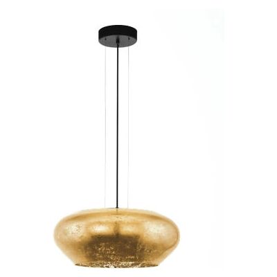 Lampa wisząca Eglo PRIORAT - Owal, 60W, Czarny i Złoty Lampa wisząca Eglo PRIORAT - Owal, 60W, Czarny i Złoty