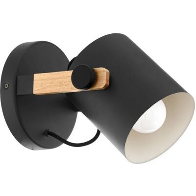 EGLO Hornwood E27 - Vintage Wall Light with Wood and Metal EGLO Hornwood E27 - Vintage Wall Light with Wood and Metal