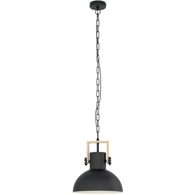 Lampa sufitowa Eglo Lubenham - Vintage, Drewno, Czarny, Kremowy - Lampa sufitowa Lampa sufitowa Eglo Lubenham - Vintage, Drewno, Czarny, Kremowy - Lampa sufitowa
