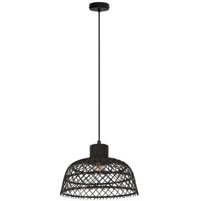 Lámpara Colgante Eglo Ausnby - Madera Natural y Negro Vintage Lámpara Colgante Eglo Ausnby - Madera Natural y Negro Vintage