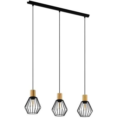 Eglo Palmorla Pendelleuchte - E27, Braun & Schwarz, 110×76 cm Eglo Palmorla Pendelleuchte - E27, Braun & Schwarz, 110×76 cm