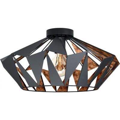 EGLO Carlton 6 Fixation de Plafond en Métal Cuivre - Lampe de plafond EGLO Carlton 6 Fixation de Plafond en Métal Cuivre - Lampe de plafond