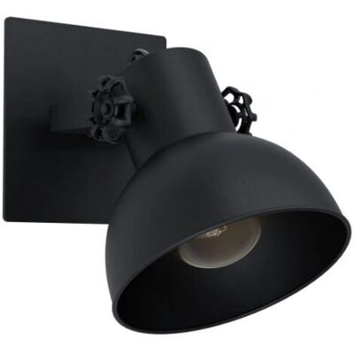 Eglo Barnstaple Lampa Ścienna - Wnętrze E27 Czarny Eglo Barnstaple Lampa Ścienna - Wnętrze E27 Czarny