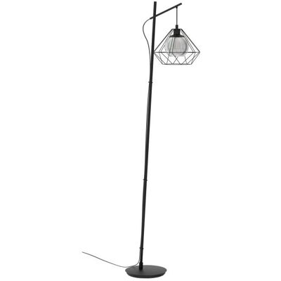 EGLO Vernham Lampa podłogowa - E27 40W Czarna & Przezroczysta EGLO Vernham Lampa podłogowa - E27 40W Czarna & Przezroczysta