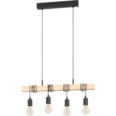 Lámpara colgante EGLO TOWNSHEND - Estilo industrial vintage - 4 luces Lámpara colgante EGLO TOWNSHEND - Estilo industrial vintage - 4 luces