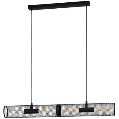 Lampa wisząca EGLO Pedcliffe - E27 LED, Czarna, Styl industrialny Lampa wisząca EGLO Pedcliffe - E27 LED, Czarna, Styl industrialny