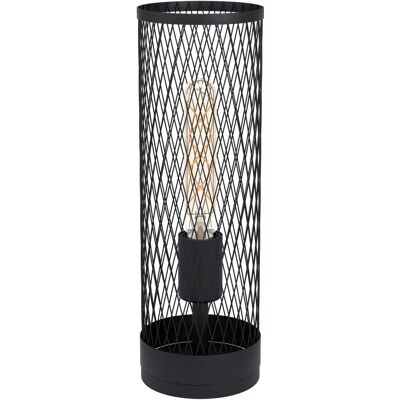EGLO Redcliffe czarna lampa stołowa - E27 40W Styl industrialny EGLO Redcliffe czarna lampa stołowa - E27 40W Styl industrialny