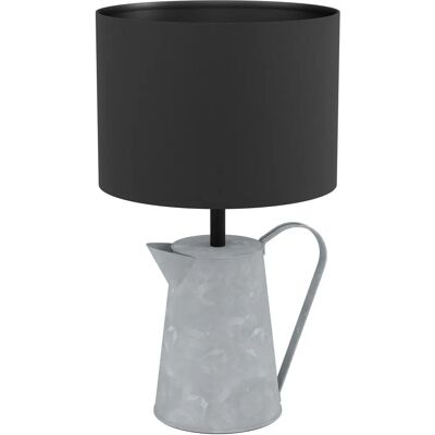 EGLO Kensal Bordlampe - Metall og Tekstil, 43.5cm, Svart & Grå EGLO Kensal Bordlampe - Metall og Tekstil, 43.5cm, Svart & Grå