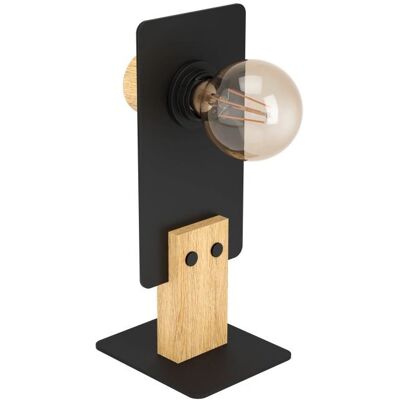 EGLO BRAMERTON Tischlampe - Modernes Metall-Holz-Design EGLO BRAMERTON Tischlampe - Modernes Metall-Holz-Design