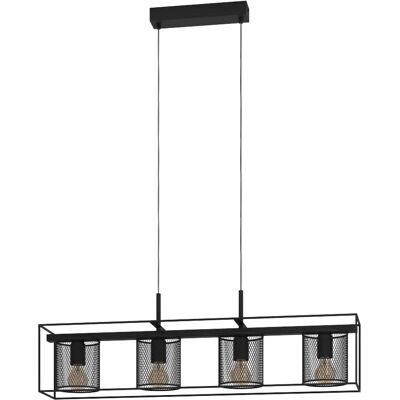 Lampa wisząca Eglo Catterick - Stal, Czarna, 110cm, 4x40W Lampa wisząca Eglo Catterick - Stal, Czarna, 110cm, 4x40W