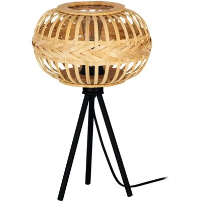 EGLO AMSFIELD 1 Bambuträmöblad bordslampa - Vintage stil EGLO AMSFIELD 1 Bambuträmöblad bordslampa - Vintage stil