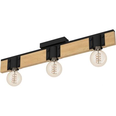 EGLO BAILRIGG Lampada a Soffitto Rettangolare in Legno e Metallo EGLO BAILRIGG Lampada a Soffitto Rettangolare in Legno e Metallo